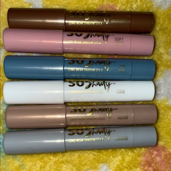 Long Wear Shadow Stick Collection - Gold Pink Blue White Brown Gray